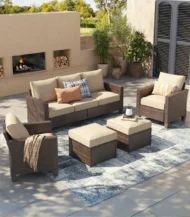 Outdoor corner unit for 7 people