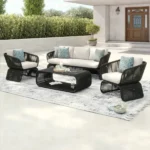 طقم خارجي 1 كنبه و 2 كرسي و 1 ترابيزه