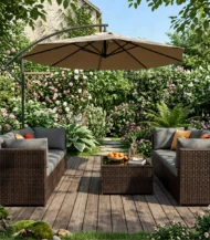 Outdoor set of 4 chairs and a table - Image 5