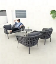 Outdoor set: 1 sofa, 2 chairs, and 2 tables - Image 5