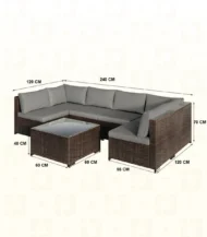 Outdoor set of 4 chairs and a table - Image 3