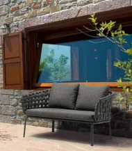 Outdoor set: 1 sofa, 2 chairs, and 2 tables - Image 3