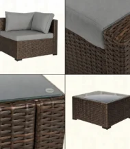 Outdoor set of 4 chairs and a table - Image 2
