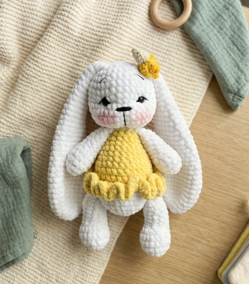 Banana bunny with a dress-01-IBTC32MCB000007