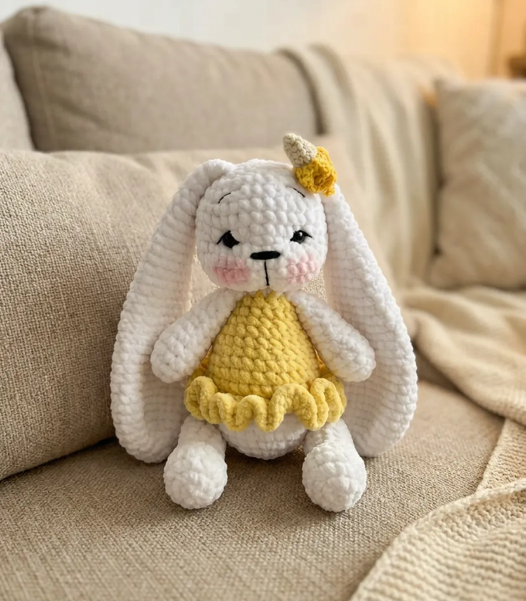 Banana bunny with a dress-02-IBTC32MCB000007