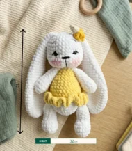 Banana bunny with a dress-03-IBTC32MCB000007