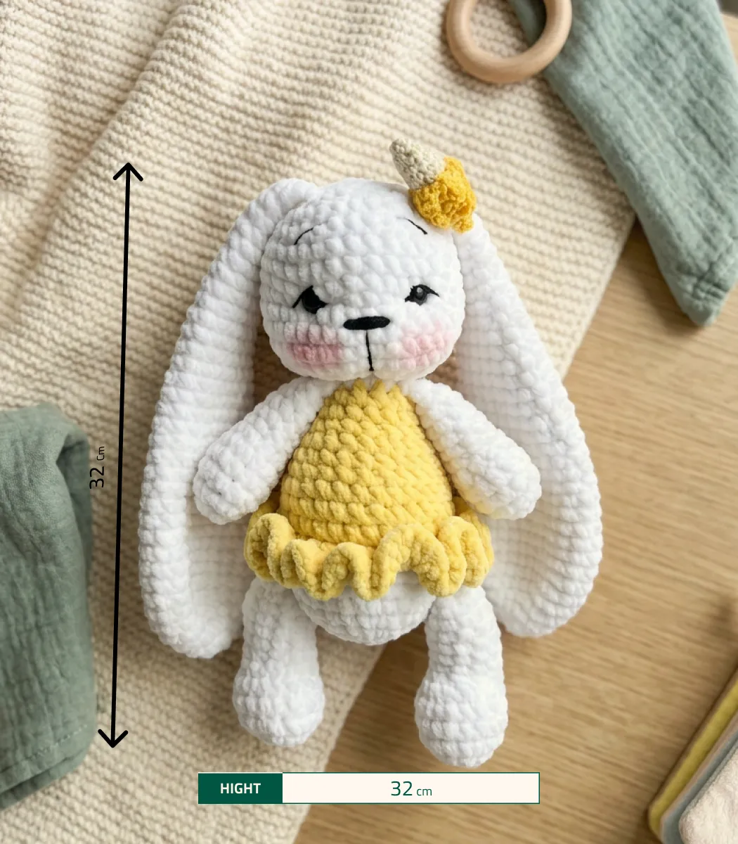 Banana bunny with a dress-03-IBTC32MCB000007