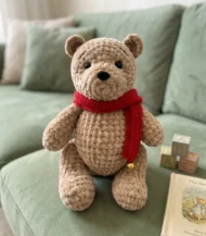 Cinnamon the bear with a scarf-02-IBTC33MCC000005