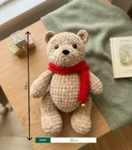 Cinnamon the bear with a scarf-03-IBTC33MCC000005