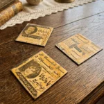 Vintage Newspaper Coaster Set