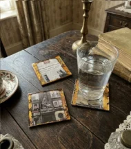 Vintage Photo Coaster Set - Image 2