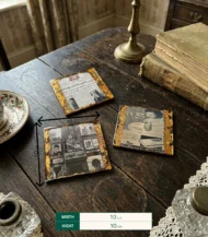 Vintage Photo Coaster Set - Image 3