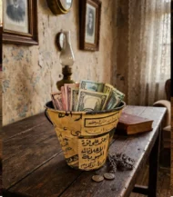 Decoupage Bucket Planter - Image 2