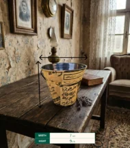 Decoupage Bucket Planter - Image 3