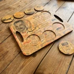 Decoupage Serving Tray with costers