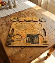 Decoupage Serving Tray with costers