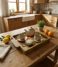 Hand-Painted Serving Tray - Image 2