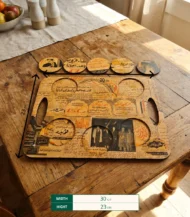 Decoupage Serving Tray with costers - Image 3