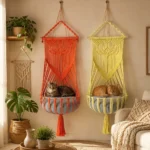 2 Macrame Cat Bed