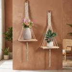 2 pcs Macrame Shelf