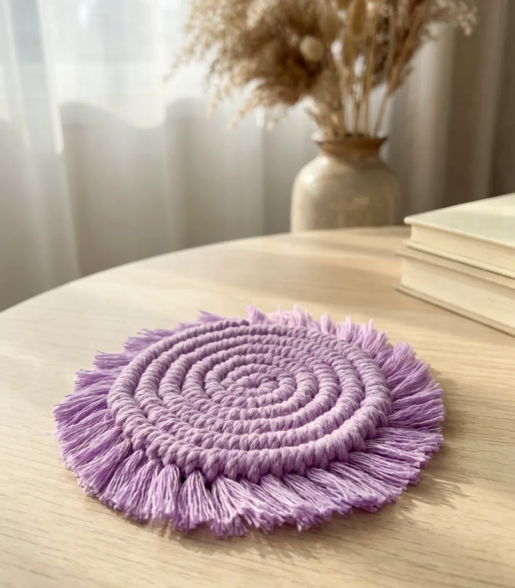 Crochet Coaster -01-IBTCC219 قاعدة أكواب كروشيه - الصورة 1