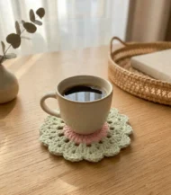 ⁦قاعدة أكواب كروشيه⁩ - الصورة ⁦2⁩