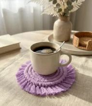⁦قاعدة أكواب كروشيه⁩ - الصورة ⁦2⁩