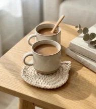 ⁦قاعدة أكواب كروشيه⁩ - الصورة ⁦2⁩