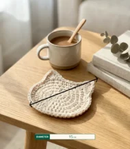 ⁦قاعدة أكواب كروشيه⁩ - الصورة ⁦3⁩