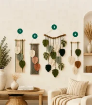 3 Macrame set
