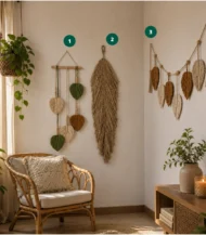 Macrame set (3 pieces)