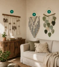 Macrame set (3 pieces)