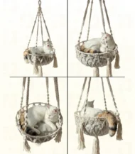 ⁦Macrame Cat Bed⁩ - الصورة ⁦3⁩