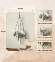 ⁦Macrame Cat Bed⁩ - الصورة ⁦4⁩