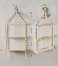Macrame Shelf 3 levels - Image 4