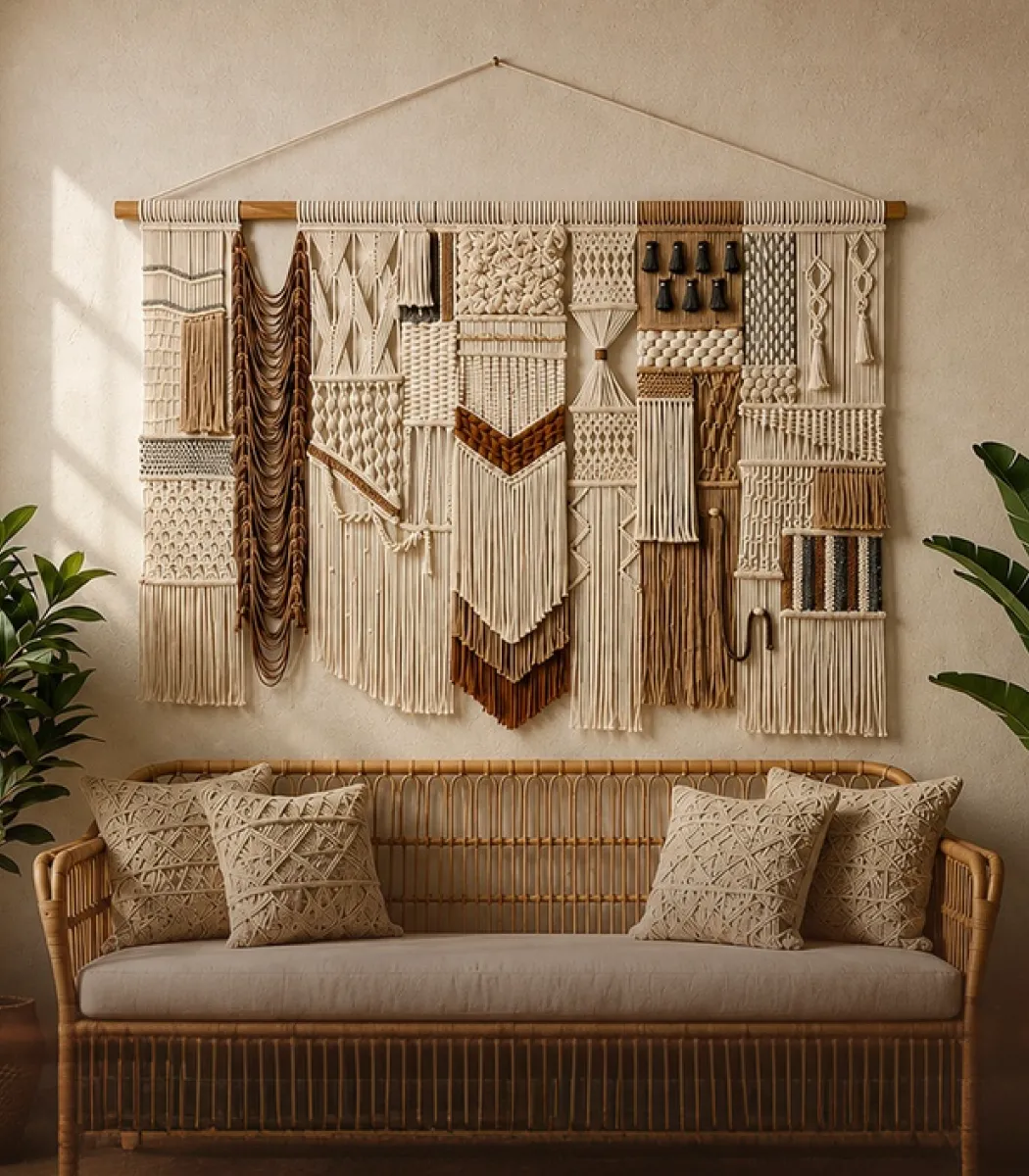 Macrame Wall Decor-01-IBTAMWDM120X90067 Macrame Wall Decor - Image 1