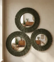 3 Macrame Mirror