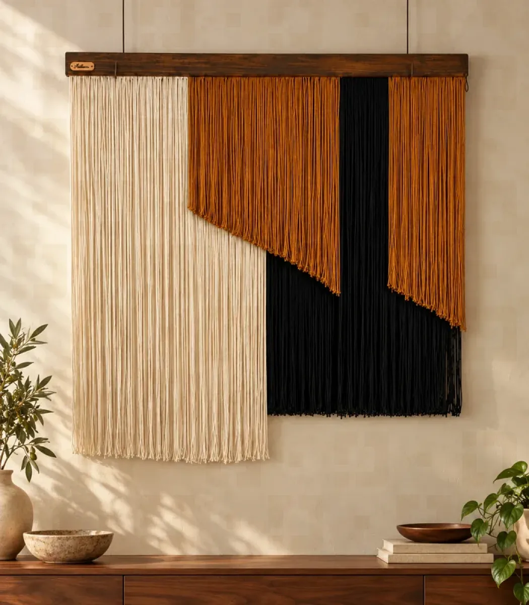 Geometric Macrame Wall Hanging - Ibtekr club